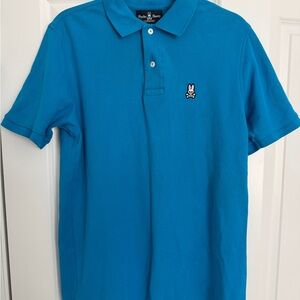 Psycho Bunny Men's Vibrant Blue Polo